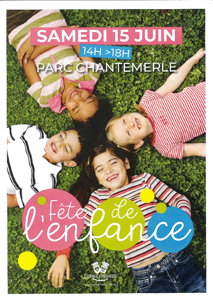 Affiche fête de l'ENFANCE Samedi 15 juin